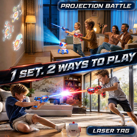 Rechargeable Projection Laser Tag Set (2 Laser Guns + 1 Projection)