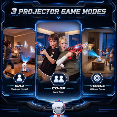 Rechargeable Projection Laser Tag Set (2 Laser Guns + 1 Projection)