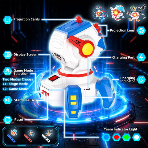 Rechargeable Projection Laser Tag Set (2 Laser Guns + 1 Projection)