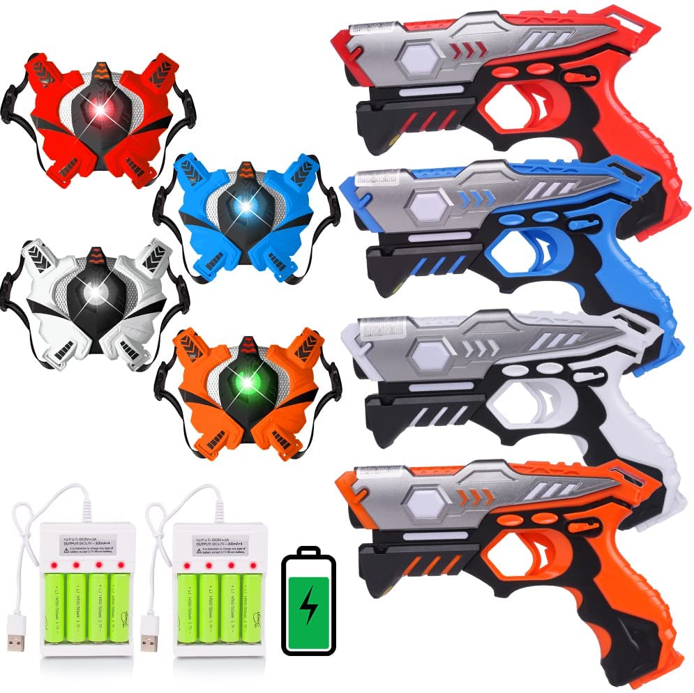 Rechargeable Laser Tag Guns - Included Rechargeable Battery & Charger | Toy Gifts for Kids Adults